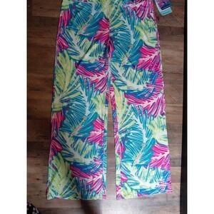 NWT Reel Legends Breezy‎ Batik Flare Leggings Size Large Lilly Pulitzer Vibes